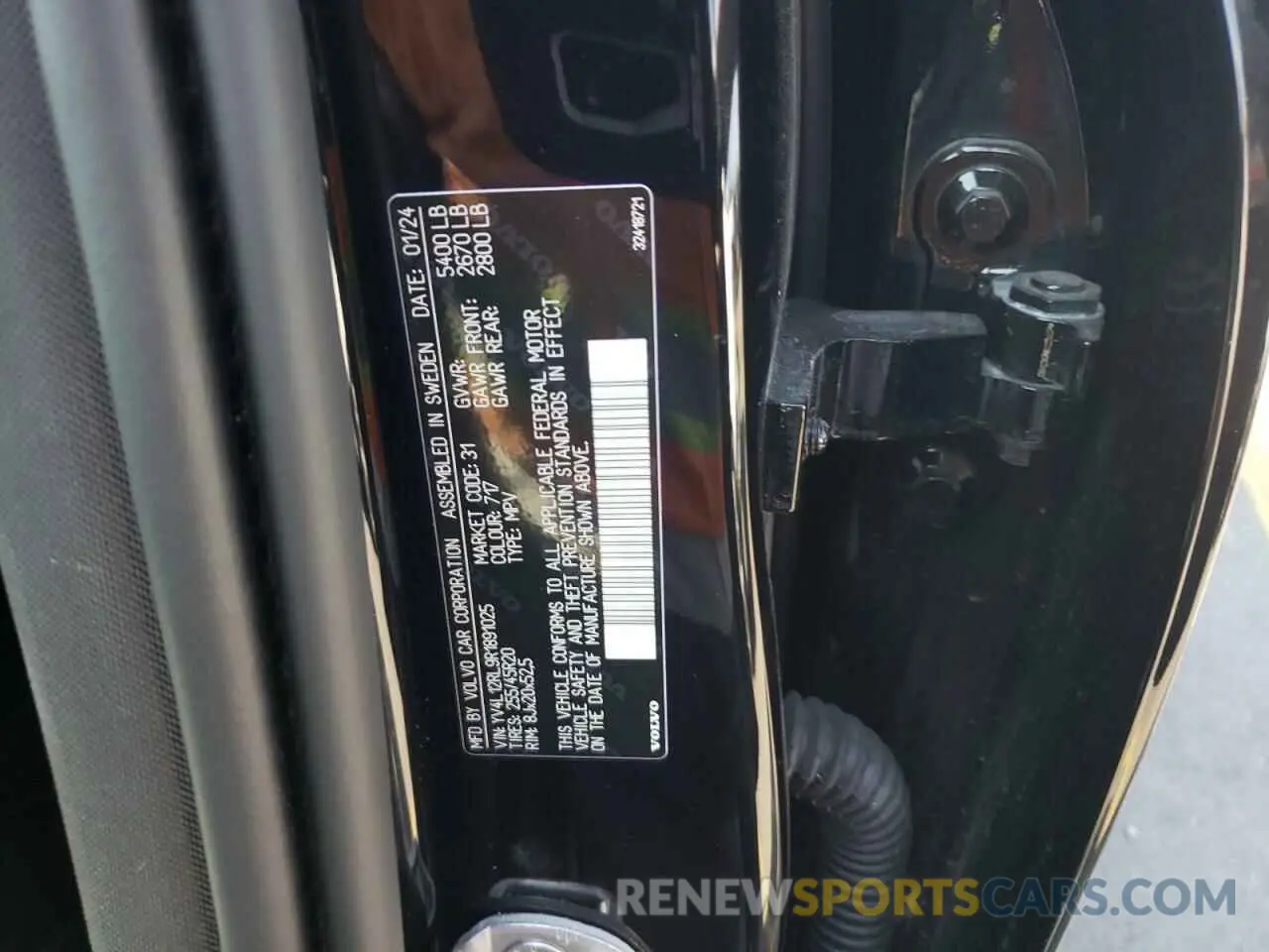 13 Photograph of a damaged car YV4L12RL9R1891025 VOLVO XC60 PLUS 2024