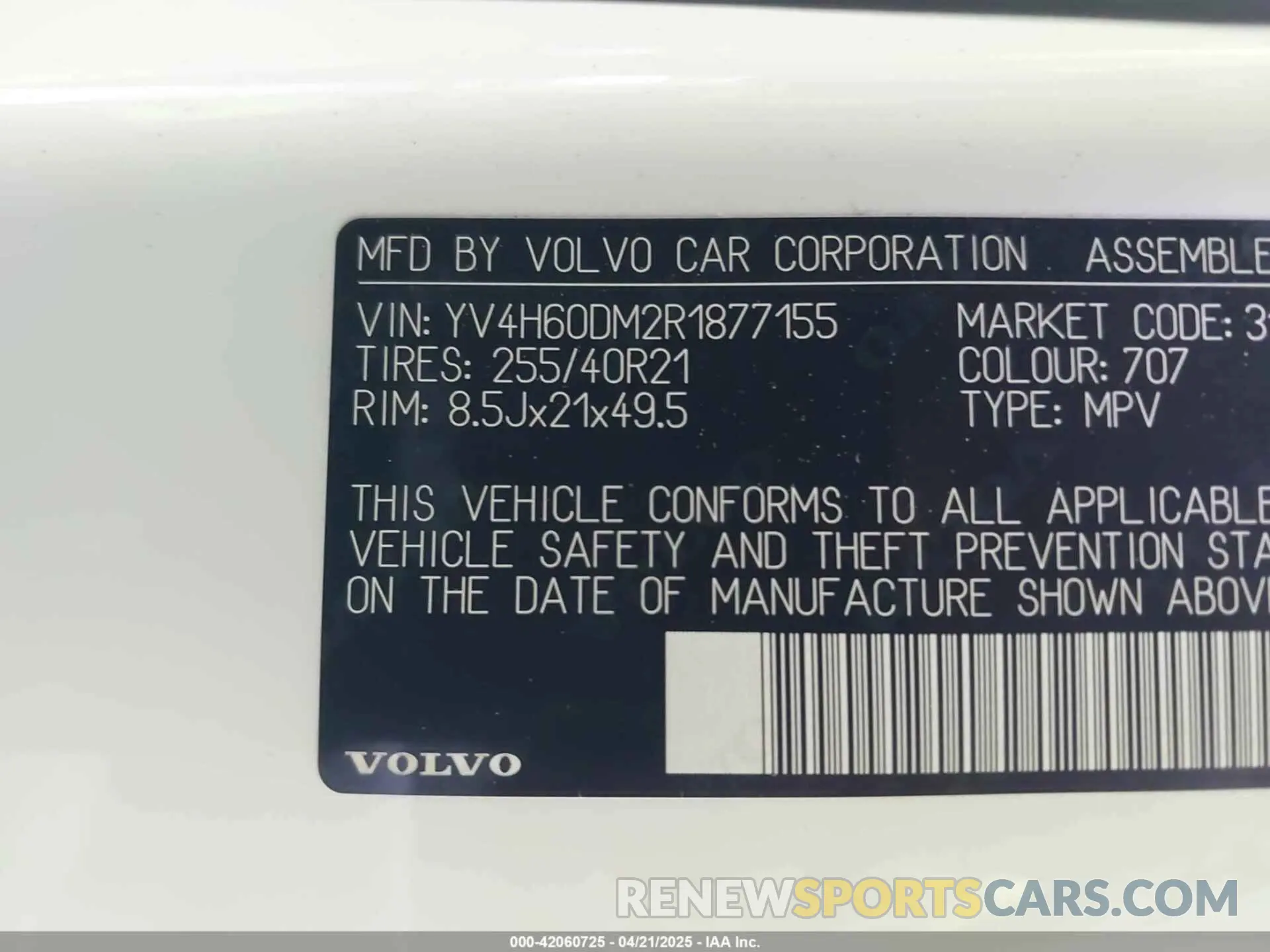 9 Photograph of a damaged car YV4H60DM2R1877155 VOLVO XC60 RECHARGE PLUG-IN HYBRID 2024