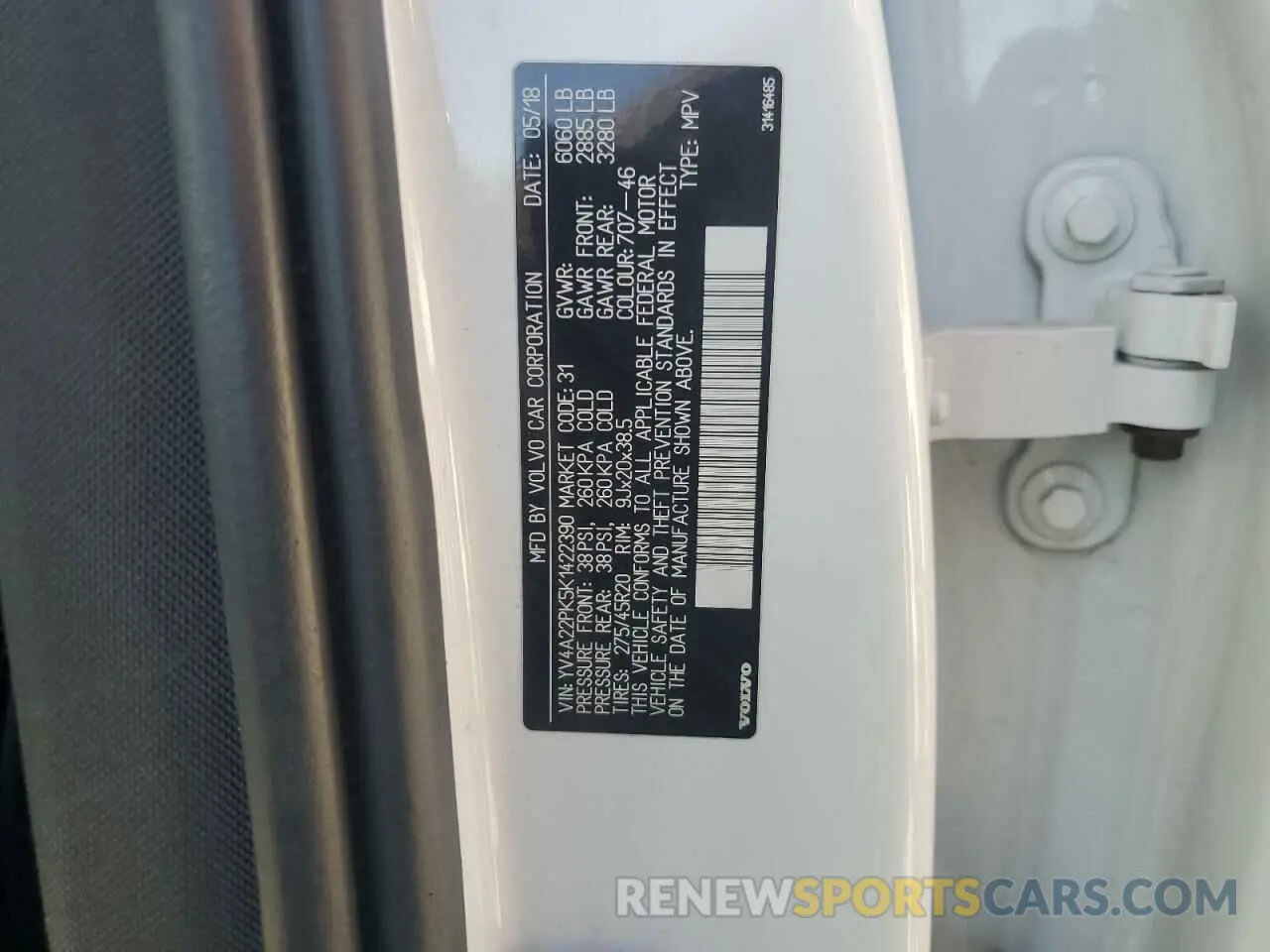 13 Photograph of a damaged car YV4A22PK5K1422390 VOLVO XC90 2019