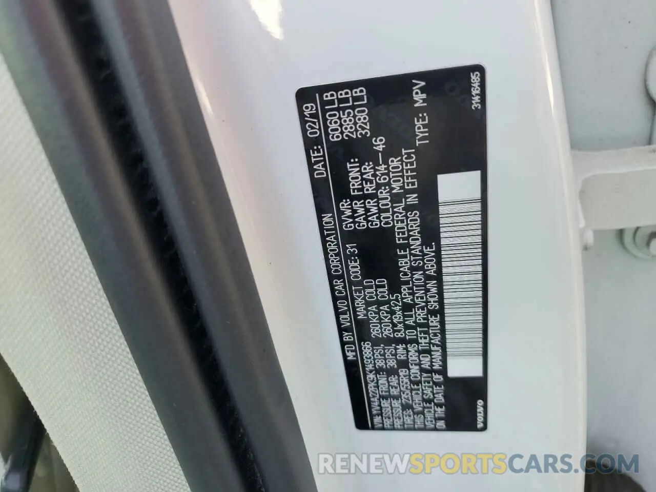 13 Photograph of a damaged car YV4A22PK9K1493866 VOLVO XC90 2019