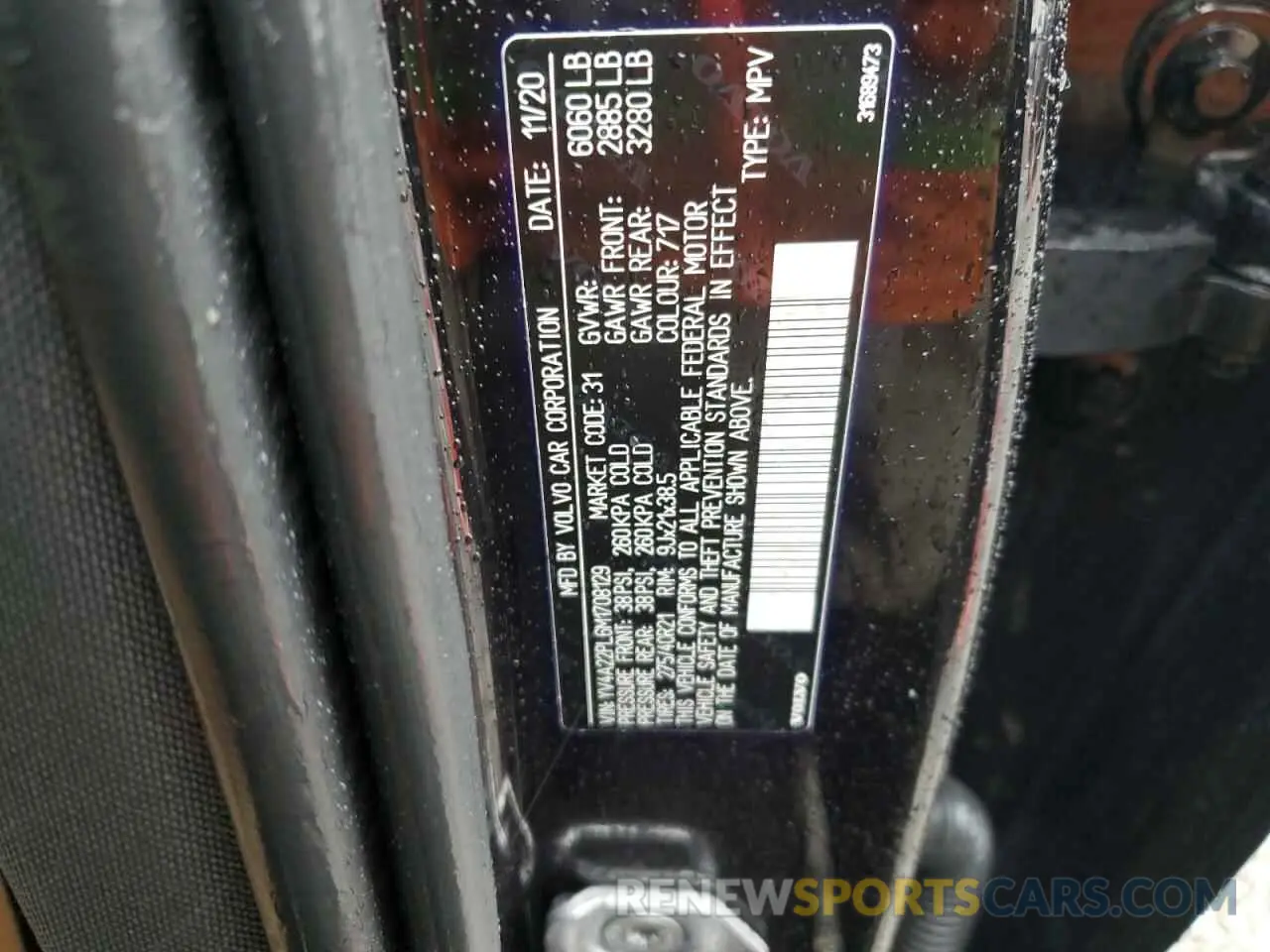 14 Photograph of a damaged car YV4A22PL6M1708129 VOLVO XC90 2021