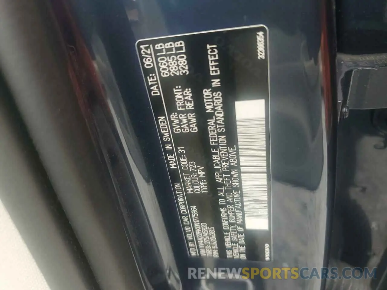 13 Photograph of a damaged car YV4A22PK0N1775964 VOLVO XC90 2022