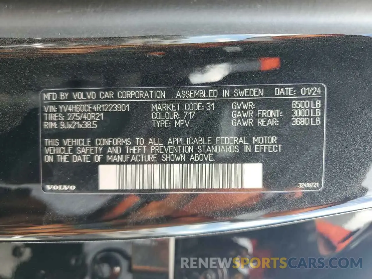 14 Photograph of a damaged car YV4H60CE4R1223901 VOLVO XC90 PLUS 2024
