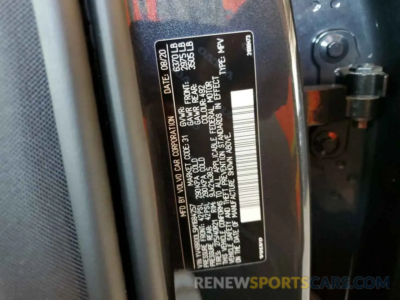 13 Photograph of a damaged car YV4BR00L5M1684257 VOLVO XC90 T8 RE 2021