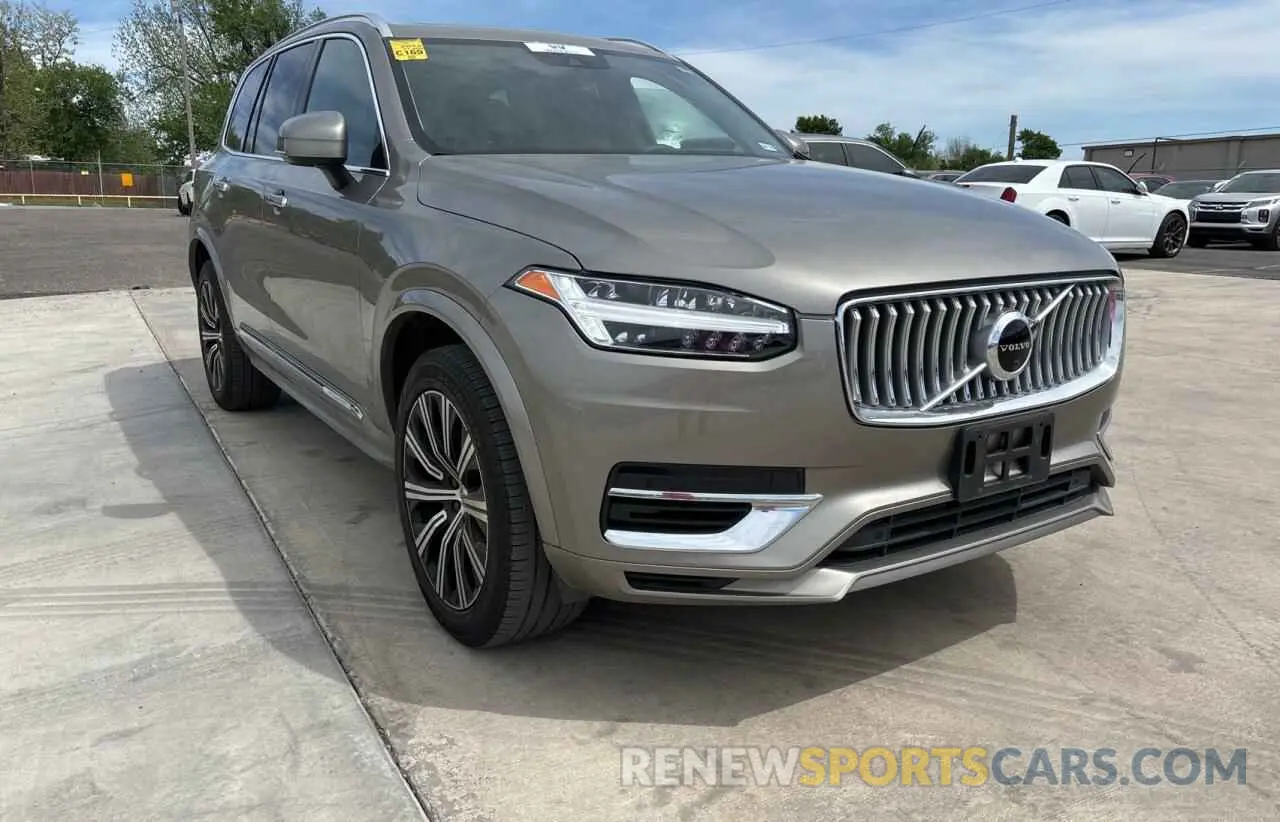 1 Photograph of a damaged car YV4BR00LXN1775980 VOLVO XC90 T8 RE 2022