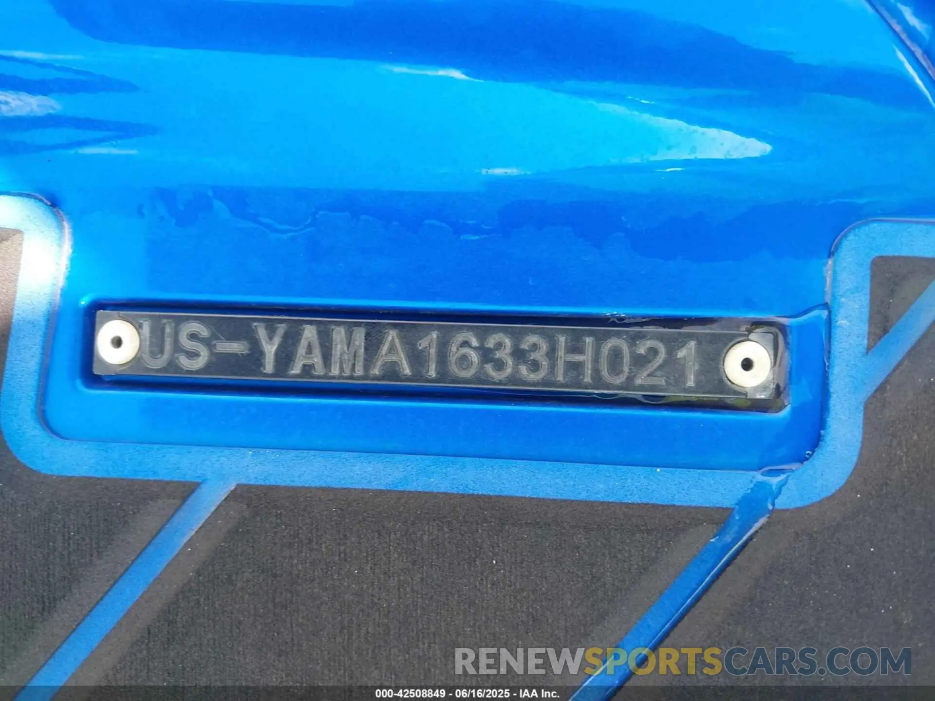 9 Photograph of a damaged car 00000YAMA1633H021 YAMAHA FX CRUISER 2021