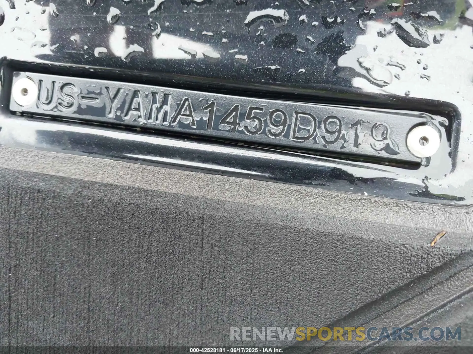 9 Photograph of a damaged car 00000YAMA1459D919 YAMAHA GP1800 2019